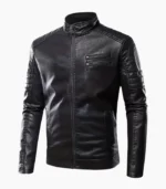 A genuine leather jacket for men, showcasing its premium quality and stylish design, perfect for various occasions.