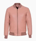 Stylish Lambskin Leather Bomber Jacket for Men by LALTAN, showcasing premium craftsmanship and design.