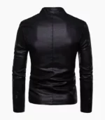 A stunning biker leather jacket for men, showcasing premium craftsmanship, available in black and brown, perfect for style and durability