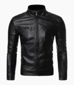A stylish Biker Leather Jacket for Men, showcasing premium craftsmanship and a perfect fit for motorcycle enthusiasts.