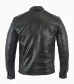 Stylish black leather jacket for men by LALTAN, perfect for any occasion.