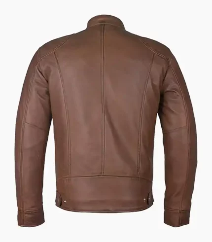 Brown leather jacket for men crafted from premium leather, designed for style and durability. Perfect for all occasions.