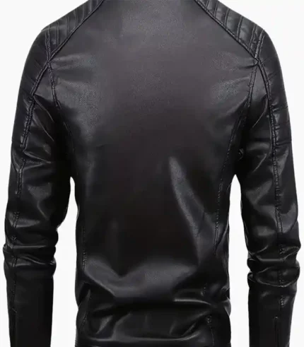 A genuine leather jacket for men, showcasing its premium quality and stylish design, perfect for various occasions.
