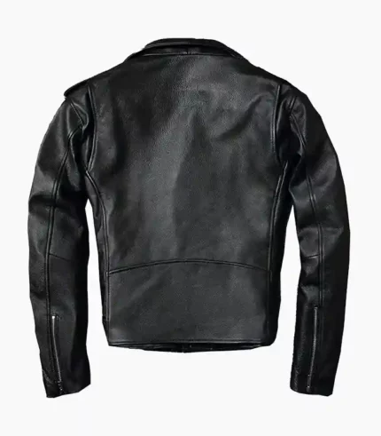A sleek and stylish Men's Black Leather Biker Jacket from LALTAN, handcrafted from premium materials for a bold and timeless look.