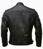 Men's black leather jacket by LALTAN – handmade premium quality with sleek design for a modern look.