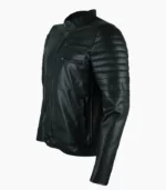 Stylish black leather biker jacket for men, handcrafted with premium materials, perfect for any occasion.