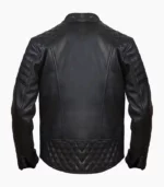 A stylish black leather biker jacket for men, showcasing premium craftsmanship and customizable options, perfect for adventure seekers.
