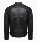 Men’s black leather jacket by LALTAN – Premium quality, stylish design with custom fit options.