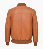 A stylish men's leather bomber jacket from LALTAN, showcasing premium craftsmanship and versatility for any occasion.