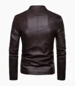 A stunning biker leather jacket for men, showcasing premium craftsmanship, available in black and brown, perfect for style and durability