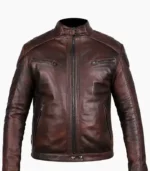 Discover the exquisite handcrafted Brown Leather Jacket for men by LALTAN, showcasing superior craftsmanship and style.
