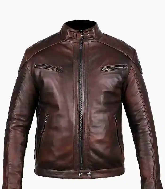 Discover the exquisite handcrafted Brown Leather Jacket for men by LALTAN, showcasing superior craftsmanship and style.