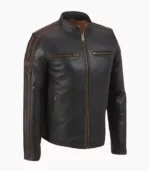 Discover the handcrafted Mens Brown Racer Leather Jacket, a blend of timeless style, premium leather, and unbeatable craftsmanship from LALTAN.