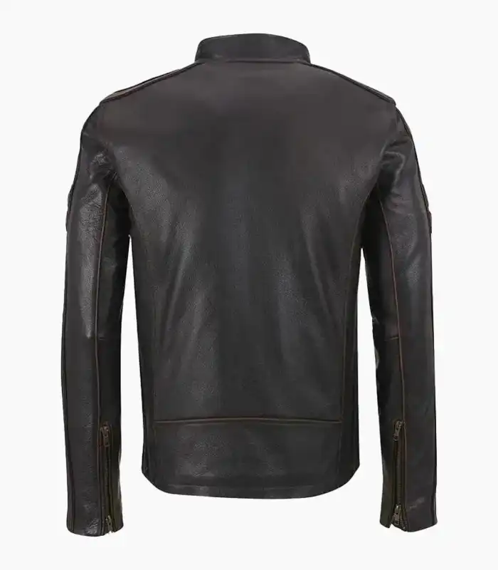 Discover the handcrafted Mens Brown Racer Leather Jacket, a blend of timeless style, premium leather, and unbeatable craftsmanship from LALTAN.
